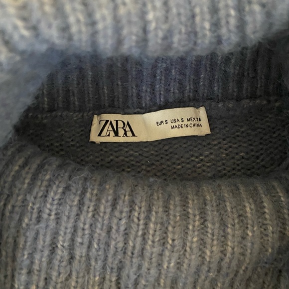 SOLD: Baby Blue Chunky Turtle Neck - Picture 3 of 3